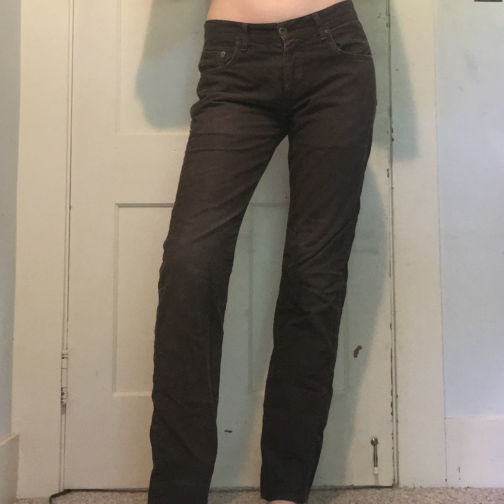 Men’s Rag & Bone Brown Corduroy Button up Pants 30